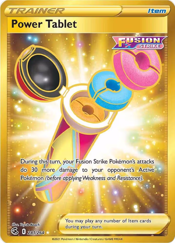 Power Tablet (Secret) (281/264), Fusion Strike — Pokémon card price