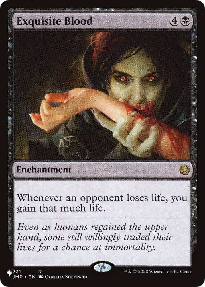 Exquisite Blood (231/078), The List Reprints — Magic card price