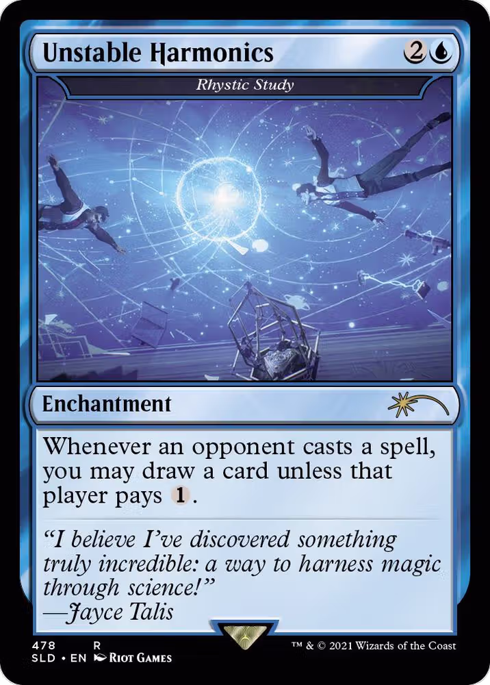 Unstable Harmonics - Rhystic Study (478), Secret Lair Drop Series — Magic card price