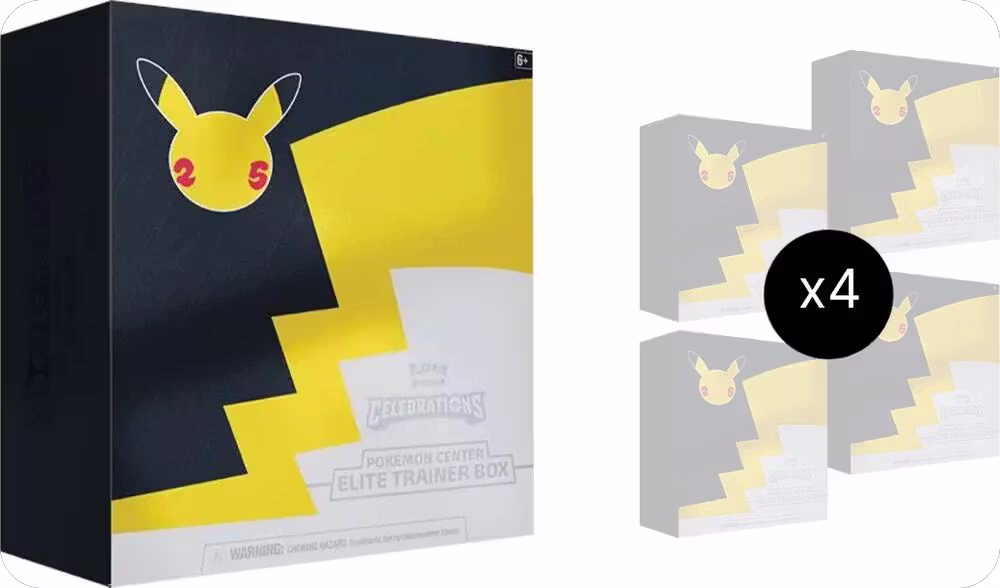 Celebrations Pokemon Center Elite Trainer Box Case (Exclusive), Celebrations — Pokémon sealed product price