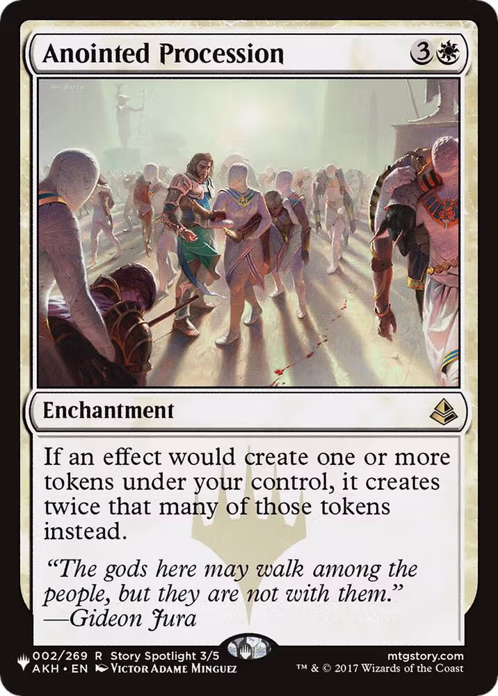 Anointed Procession (002/269), The List Reprints — Magic card price