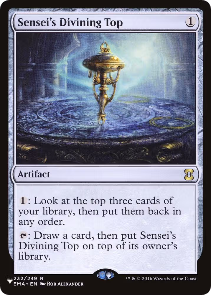 Sensei's Divining Top (232/249), The List Reprints — Magic card price
