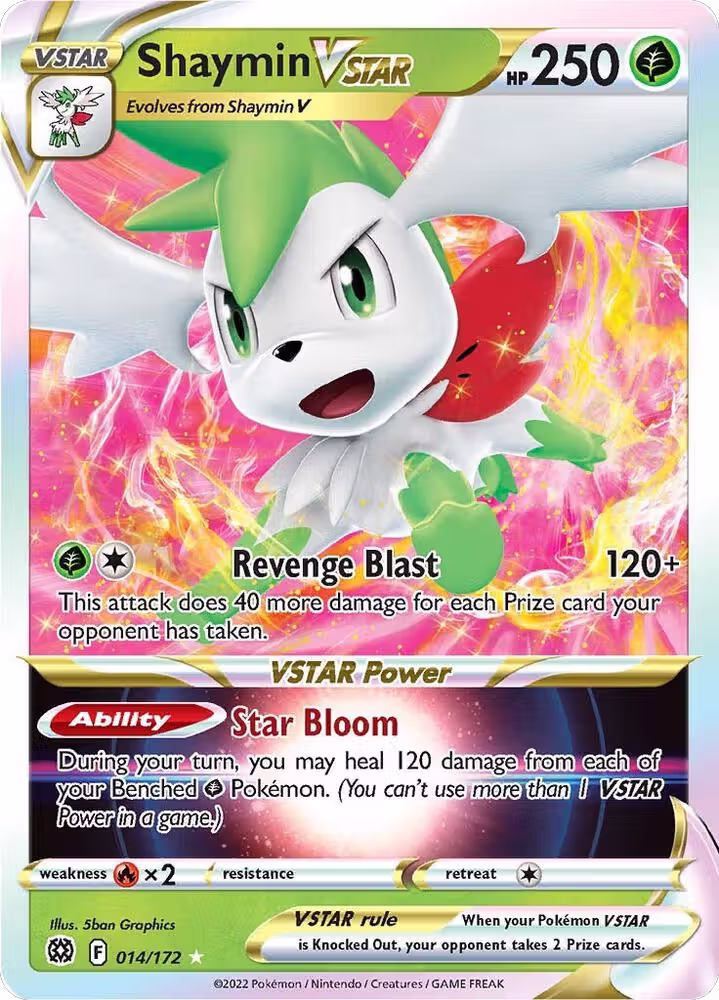 Shaymin VSTAR (014/172), Brilliant Stars — Pokémon card price