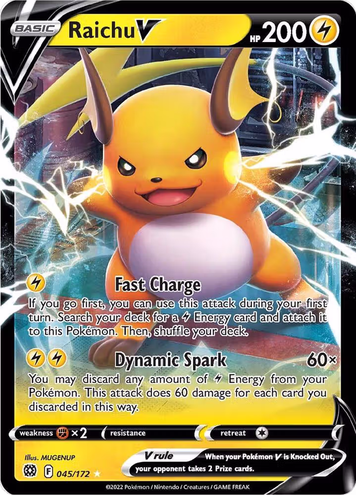 Raichu V (045/172), Brilliant Stars — Pokémon card price