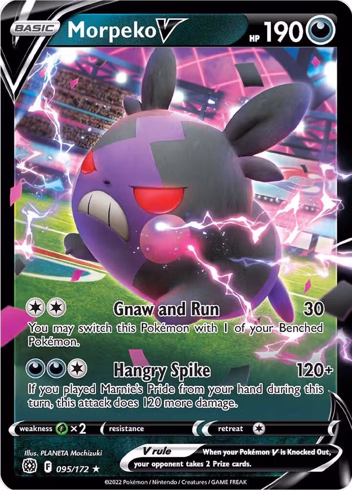 Morpeko V (095/172), Brilliant Stars — Pokémon card price