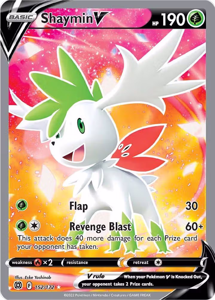Shaymin V (Full Art) (152/172), Brilliant Stars — Pokémon card price