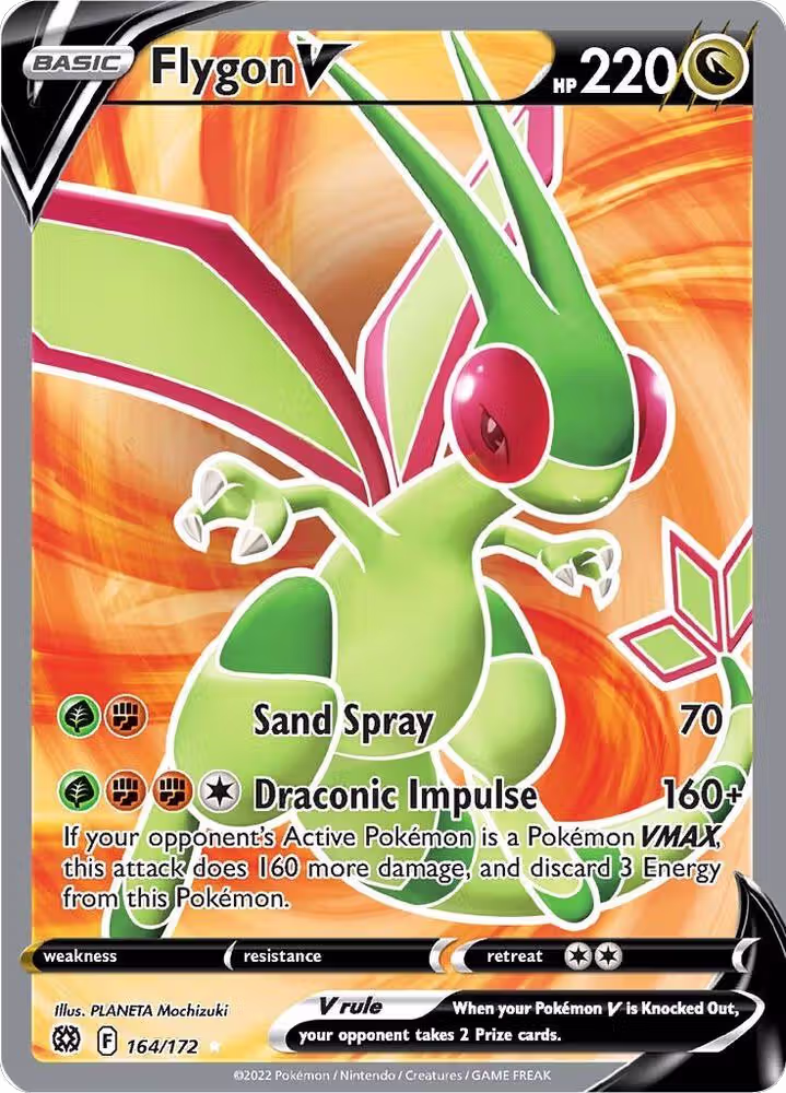 Flygon V (Full Art) (164/172), Brilliant Stars — Pokémon card price