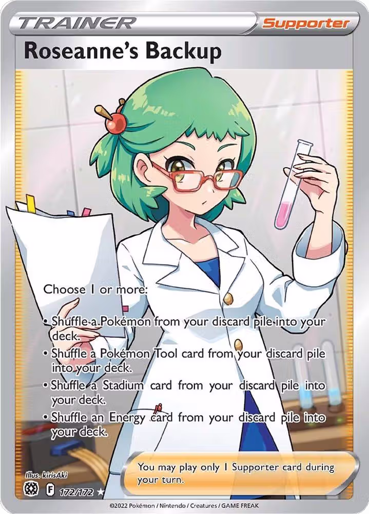 Roseanne's Backup (Full Art) (172/172), Brilliant Stars — Pokémon card price