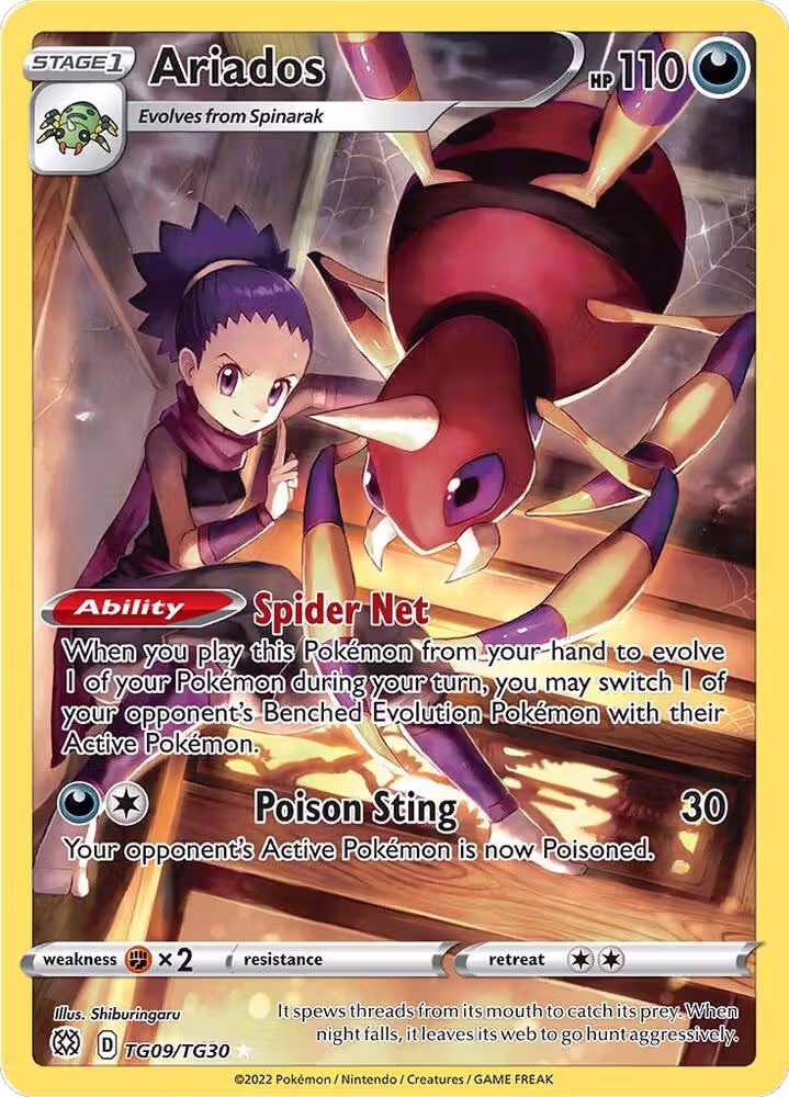 Ariados (TG09/TG30), Brilliant Stars Trainer Gallery — Pokémon card price