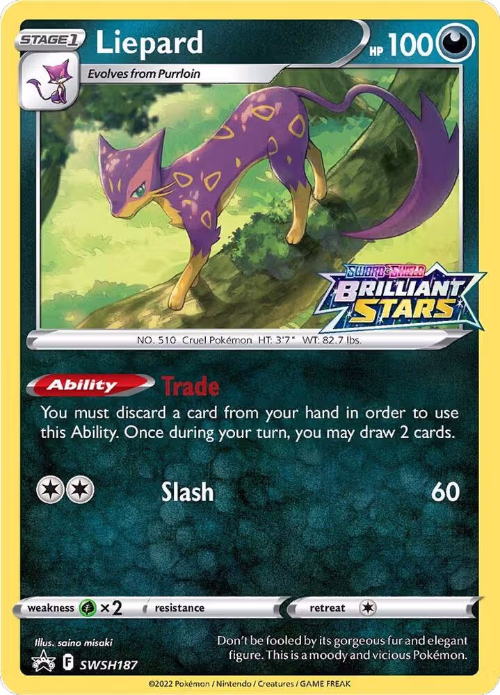 Liepard - SWSH187 (SWSH187), Sword & Shield Promo Cards — Pokémon card price