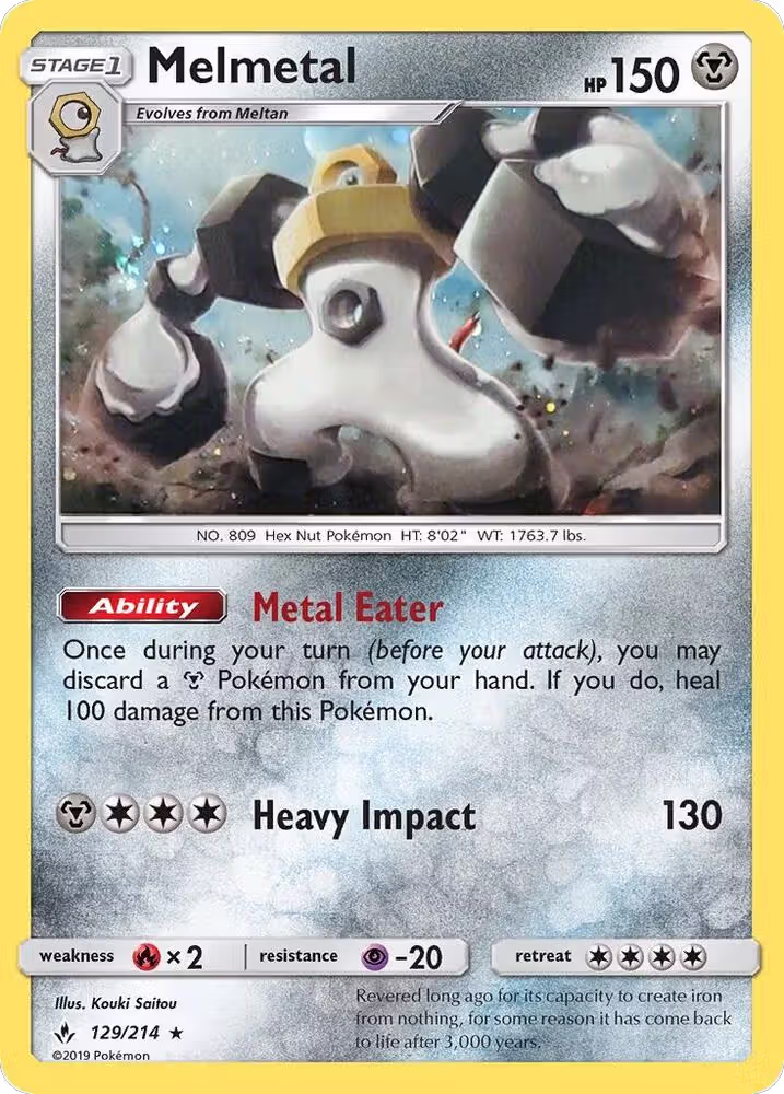 Melmetal - 129/214 (Cosmos Holo) (129/214), Blister Exclusives — Pokémon card price