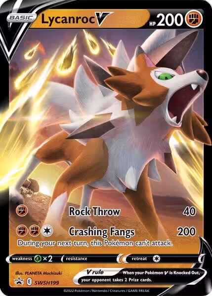 Lycanroc V - SWSH199 (SWSH199), Sword & Shield Promo Cards — Pokémon card price
