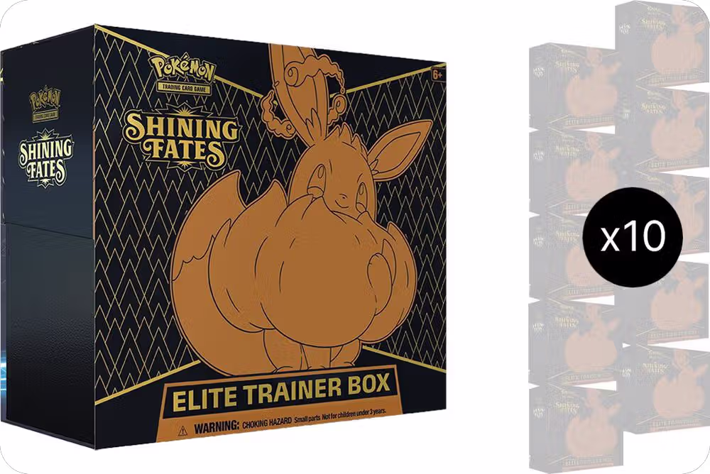 Shining Fates Elite Trainer Box Case, Shining Fates — Pokémon sealed product price