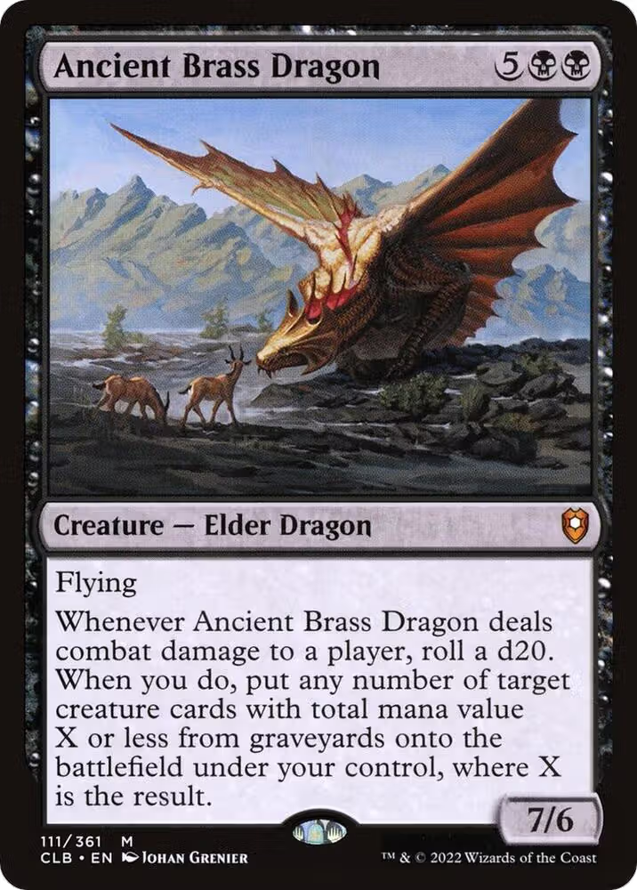 Ancient Brass Dragon (111), Commander Legends: Battle for Baldur's Gate — Magic card price