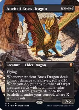 Ancient Brass Dragon (Borderless) (367), Commander Legends: Battle for Baldur's Gate — Magic card price