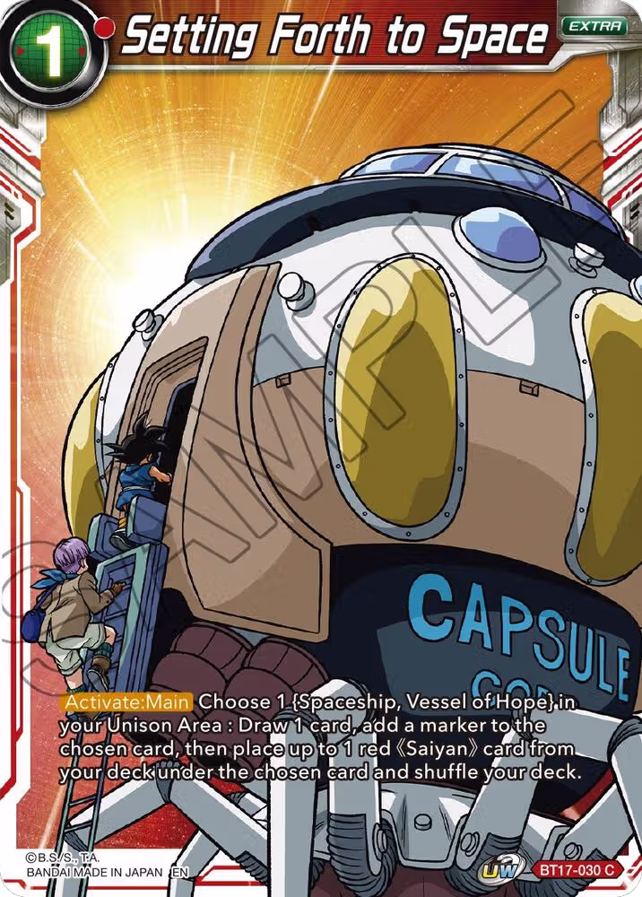 Setting Forth to Space (BT17-030), Ultimate Squad — DB Super card price