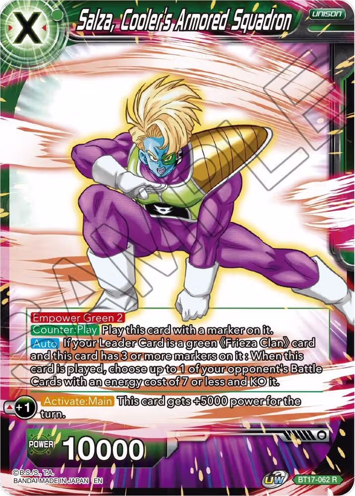 Salza, Cooler's Armored Squadron (BT17-062), Ultimate Squad — DB Super card price