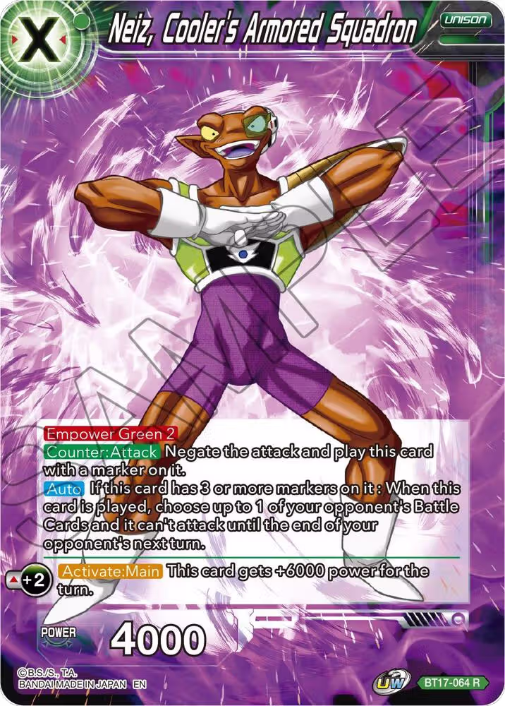 Neiz, Cooler's Armored Squadron (BT17-064), Ultimate Squad — DB Super card price