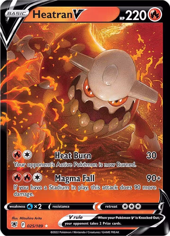 Heatran V (025/189), Astral Radiance — Pokémon card price