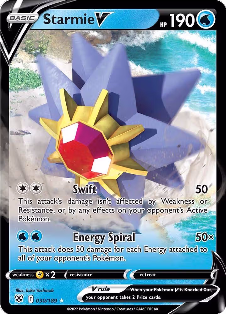 Starmie V (030/189), Astral Radiance — Pokémon card price