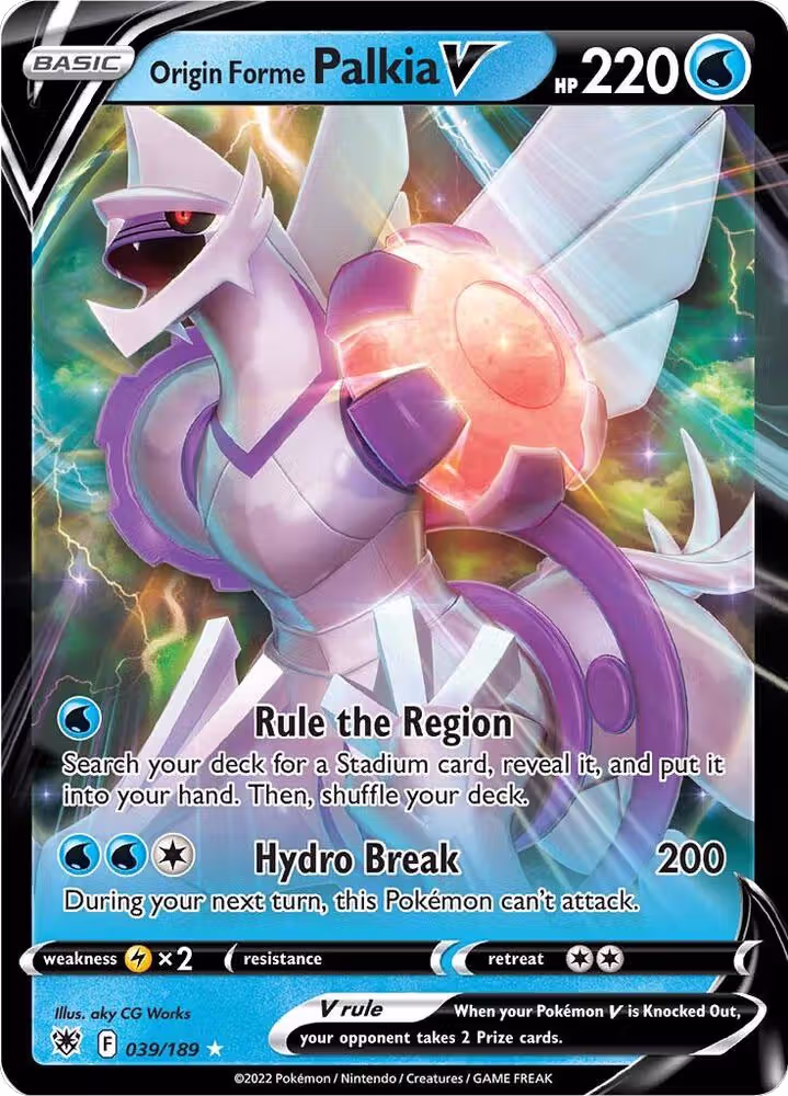 Origin Forme Palkia V (039/189), Astral Radiance — Pokémon card price