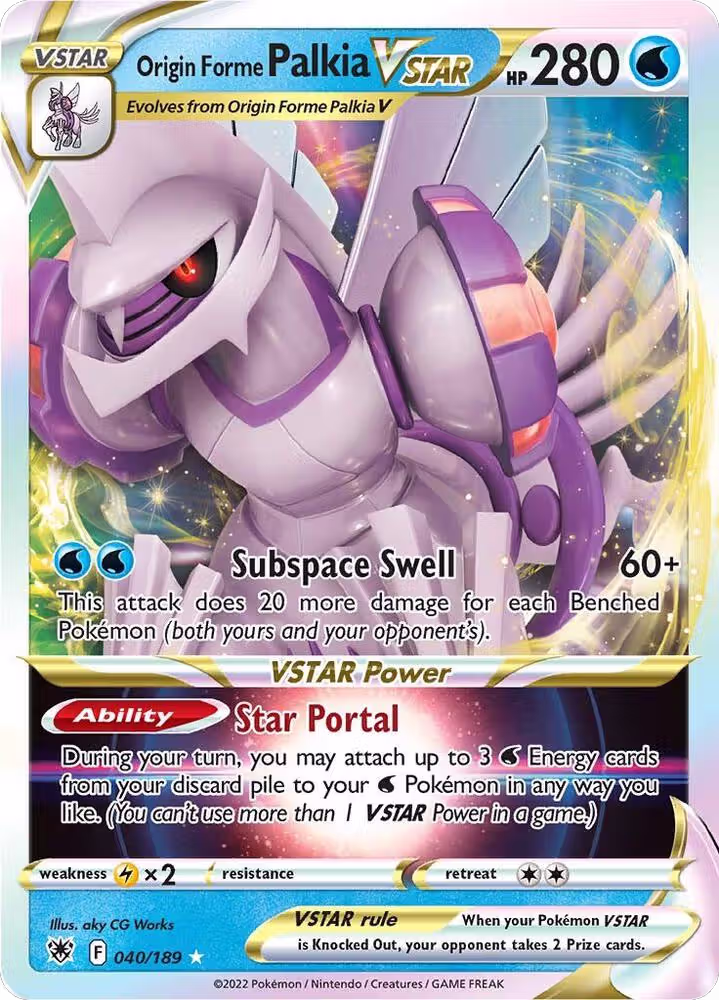 Origin Forme Palkia VSTAR (040/189), Astral Radiance — Pokémon card price