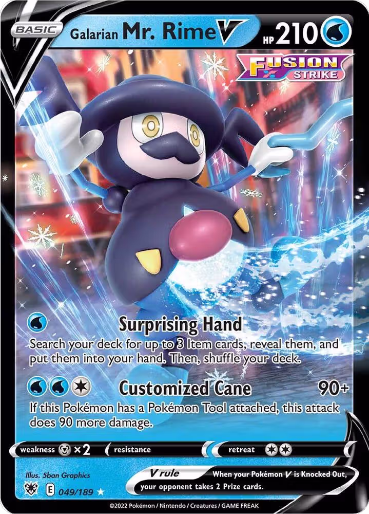 Galarian Mr. Rime V (049/189), Astral Radiance — Pokémon card price