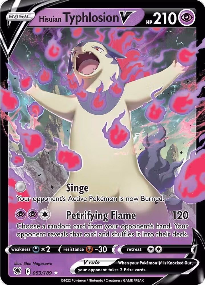 Hisuian Typhlosion V (053/189), Astral Radiance — Pokémon card price