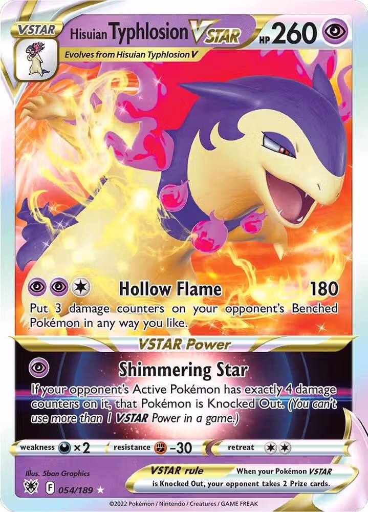 Hisuian Typhlosion VSTAR (054/189), Astral Radiance — Pokémon card price