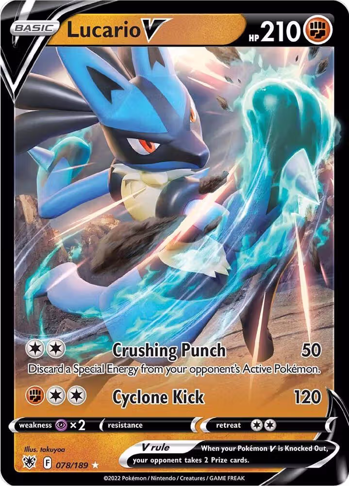 Lucario V (078/189), Astral Radiance — Pokémon card price