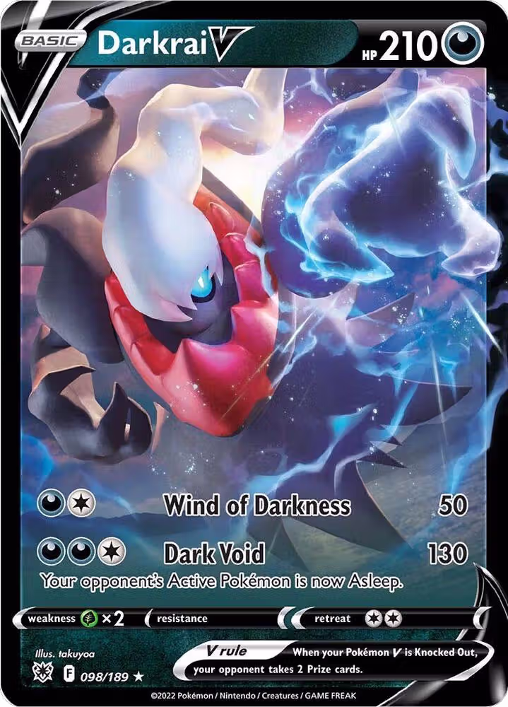 Darkrai V (098/189), Astral Radiance — Pokémon card price