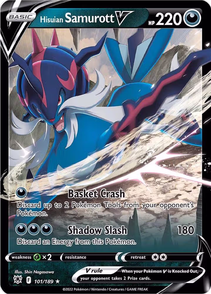 Hisuian Samurott V (101/189), Astral Radiance — Pokémon card price