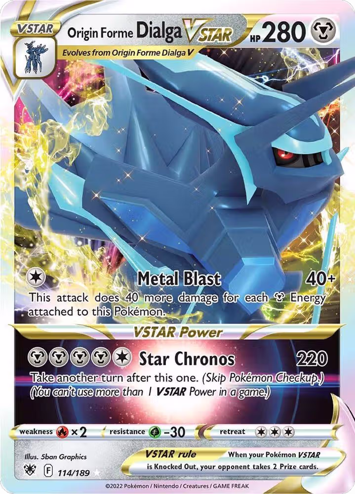 Origin Forme Dialga VSTAR (114/189), Astral Radiance — Pokémon card price
