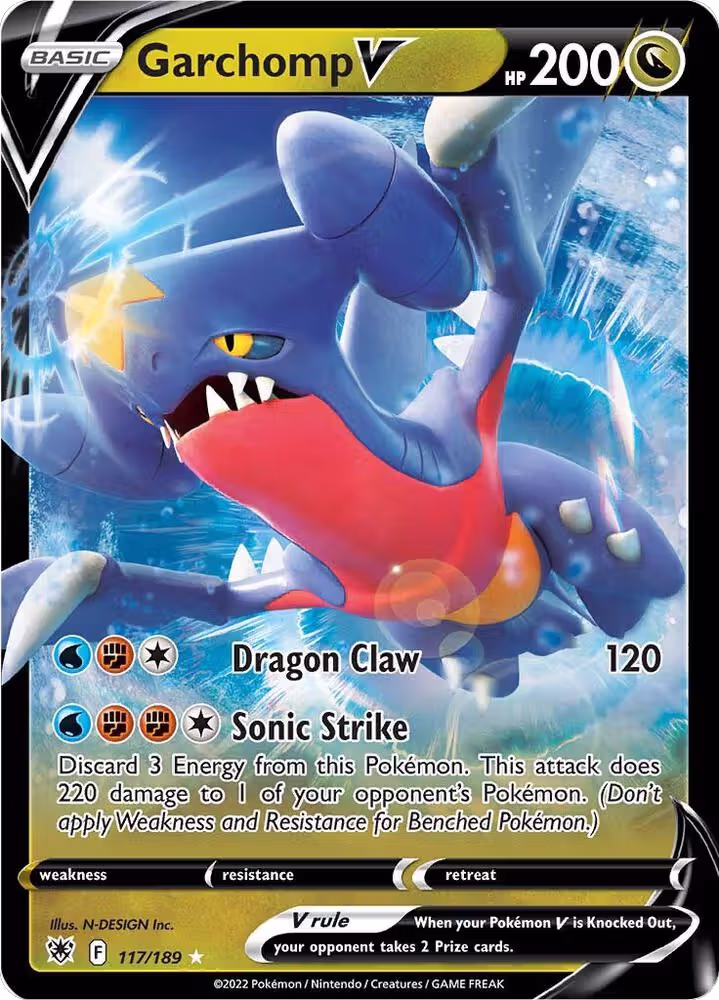 Garchomp V (117/189), Astral Radiance — Pokémon card price