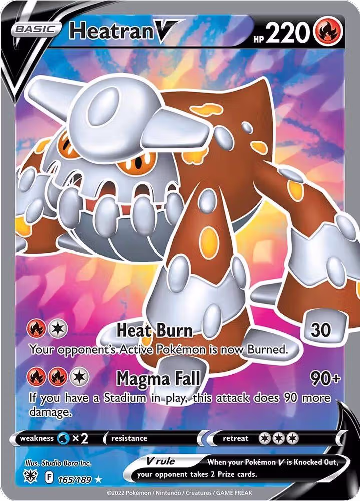 Heatran V (Full Art) (165/189), Astral Radiance — Pokémon card price