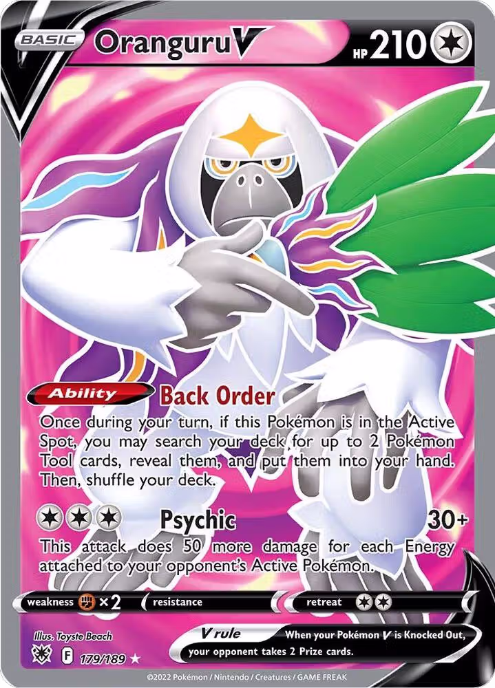 Oranguru V (Full Art) (179/189), Astral Radiance — Pokémon card price