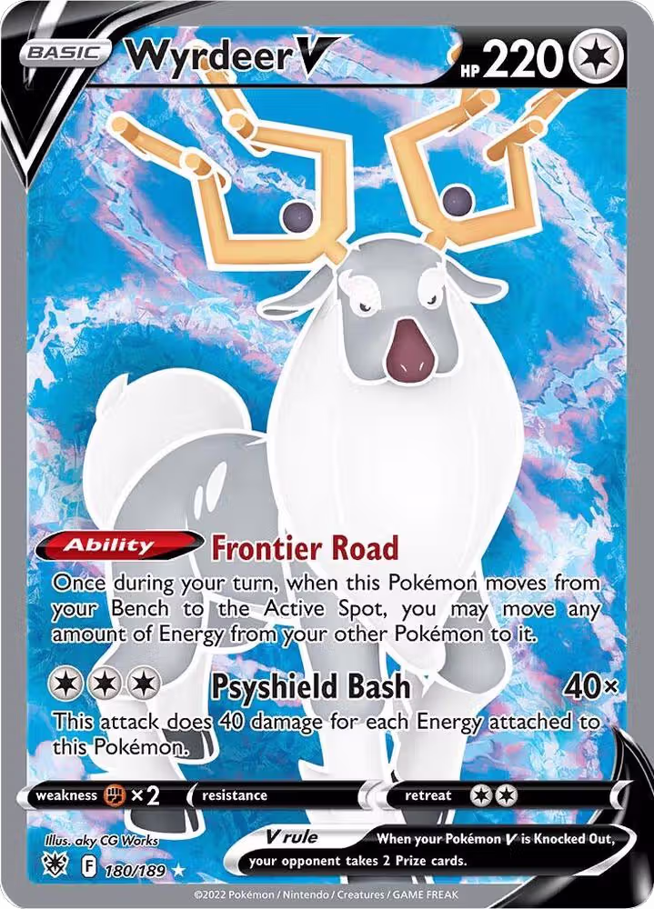 Wyrdeer V (Full Art) (180/189), Astral Radiance — Pokémon card price