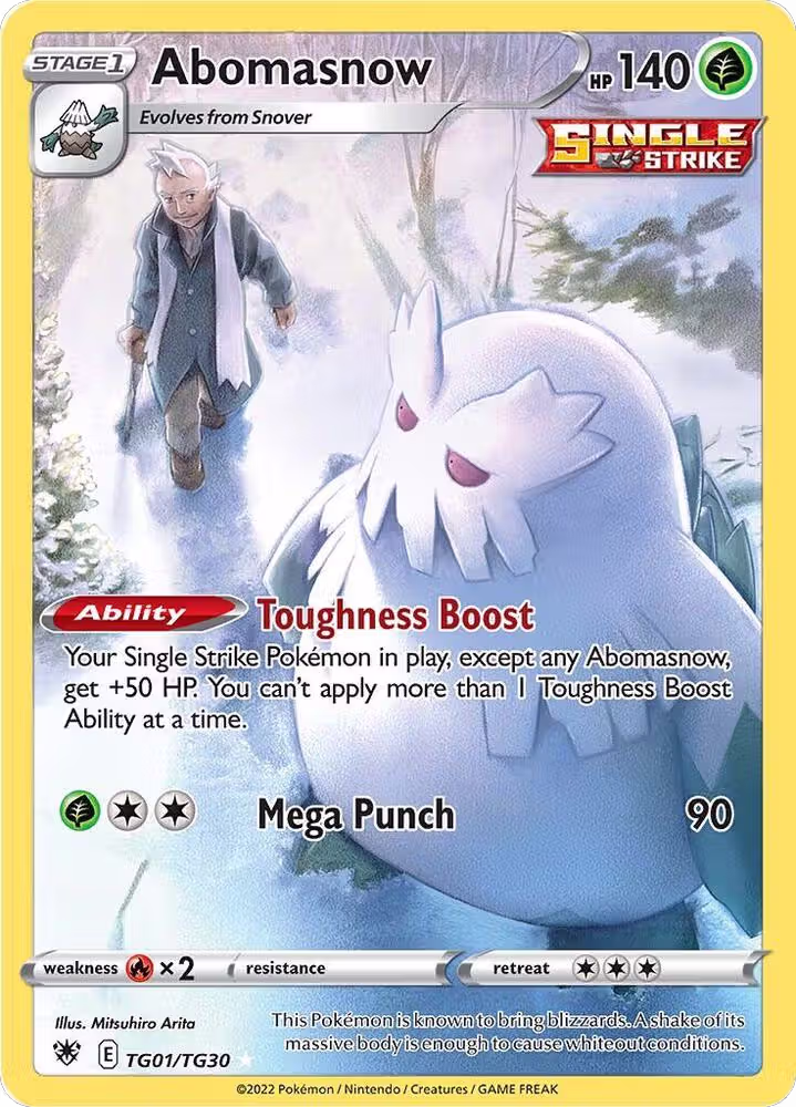 Abomasnow (TG01/TG30), Astral Radiance Trainer Gallery — Pokémon card price