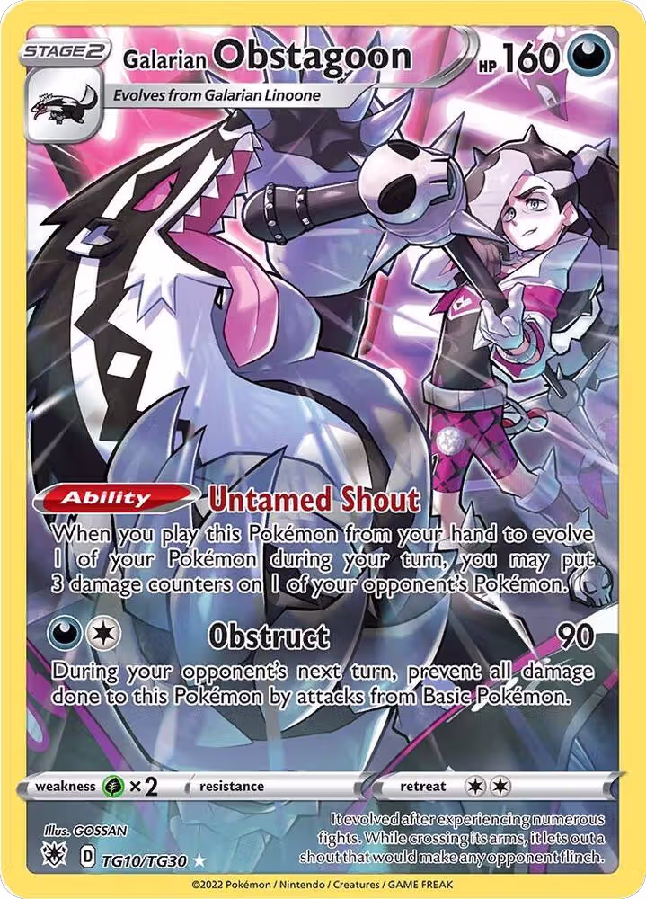 Galarian Obstagoon (TG10/TG30), Astral Radiance Trainer Gallery — Pokémon card price