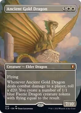 Ancient Gold Dragon (Borderless) (365), Commander Legends: Battle for Baldur's Gate — Magic card price