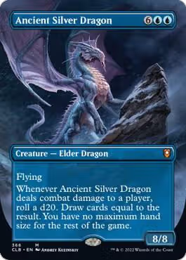 Ancient Silver Dragon (Borderless) (366), Commander Legends: Battle for Baldur's Gate — Magic card price