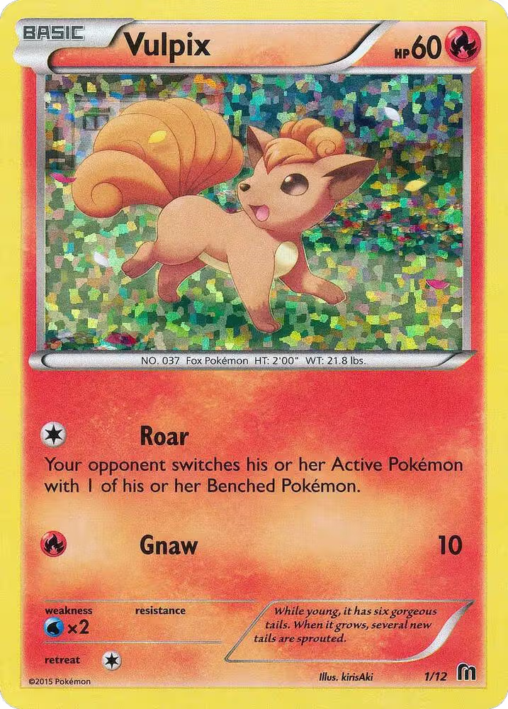Vulpix - 1/12 (001/012), McDonald's Promos 2016 — Pokémon card price