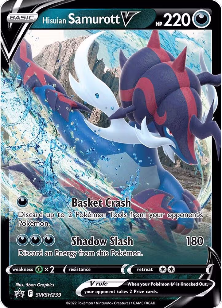 Hisuian Samurott V - SWSH239 (SWSH239), Sword & Shield Promo Cards — Pokémon card price