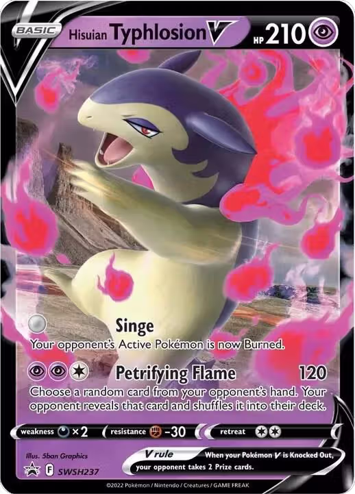 Hisuian Typhlosion V - SWSH237 (SWSH237), Sword & Shield Promo Cards — Pokémon card price