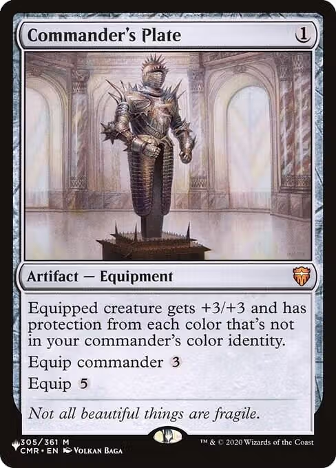 Commander's Plate (305/361), The List Reprints — Magic card price