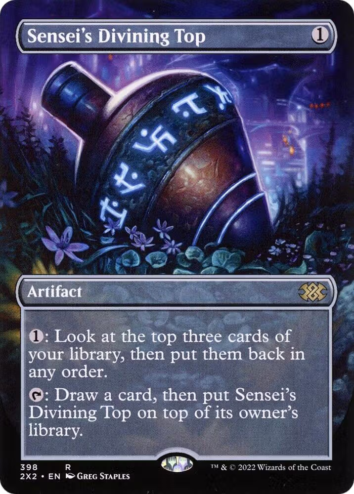 Sensei's Divining Top (Borderless) (398), Double Masters 2022 — Magic card price