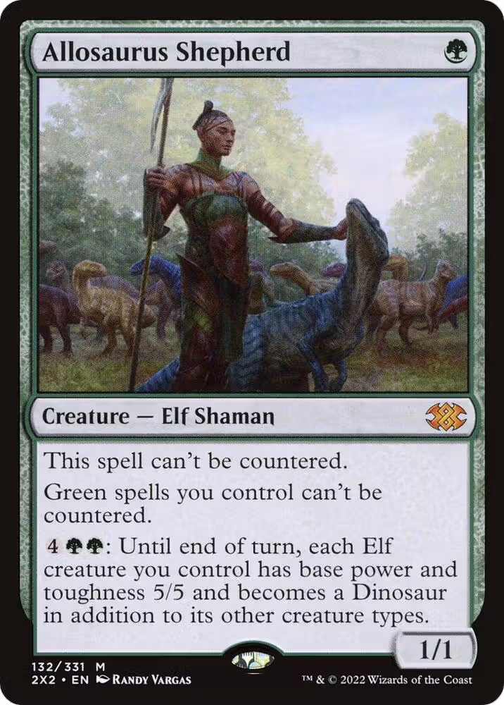 Allosaurus Shepherd (132), Double Masters 2022 — Magic card price