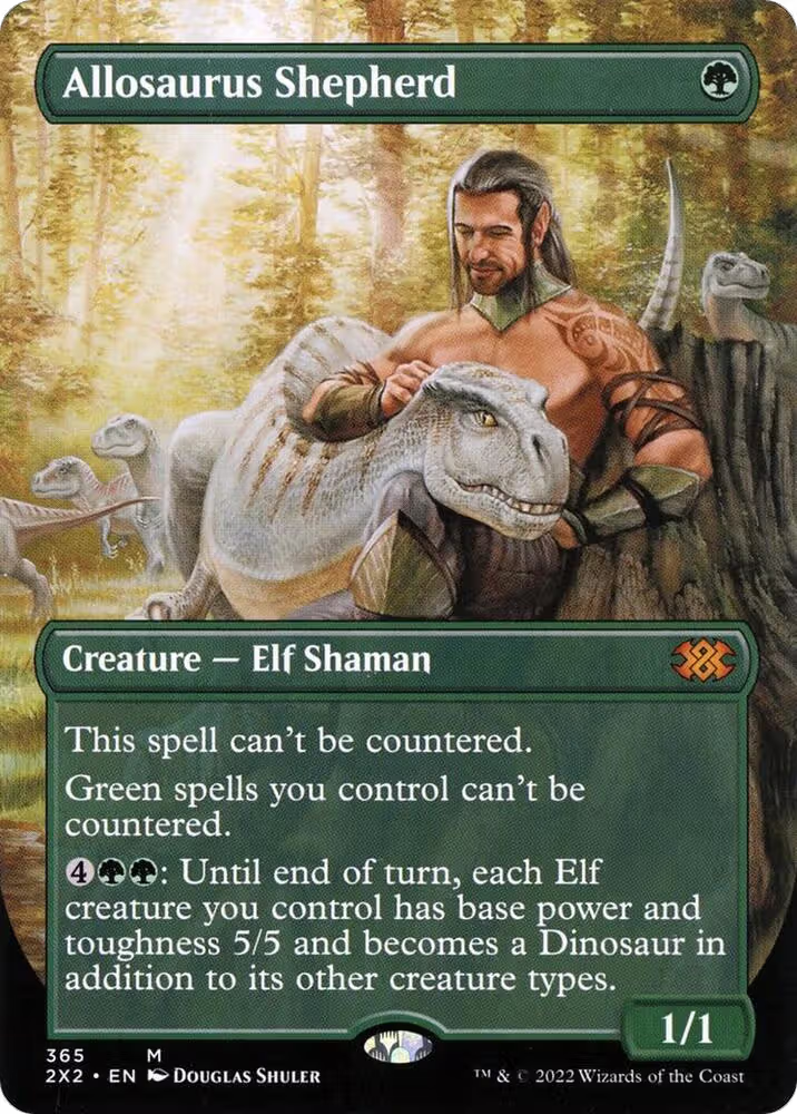 Allosaurus Shepherd (Borderless) (365), Double Masters 2022 — Magic card price