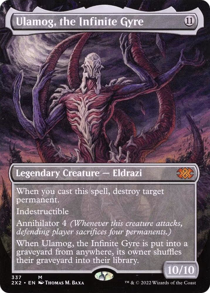 Ulamog, the Infinite Gyre (Borderless) (337), Double Masters 2022 — Magic card price