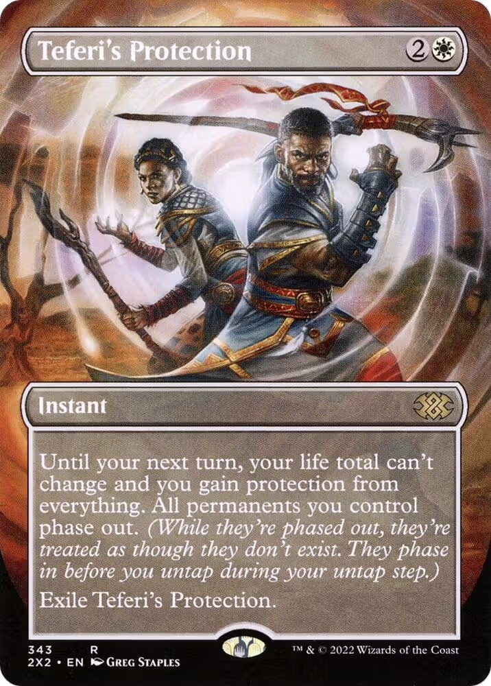 Teferi's Protection (Borderless) (343), Double Masters 2022 — Magic card price